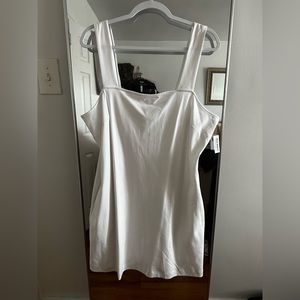 Ladies Sleeveless Ponte-Knit Mini Dress